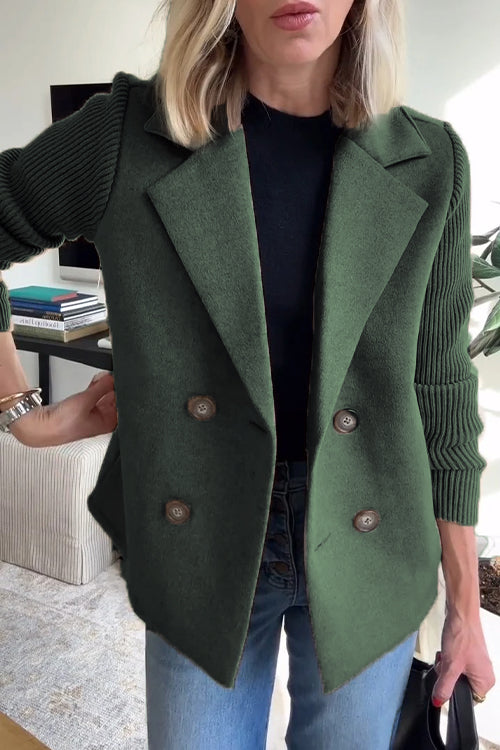Sorelle™ - Veste Élégante à Manches Tricotées