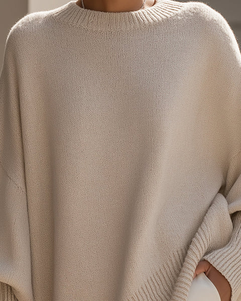 Alina - Pull Tricot Minimal Luxe