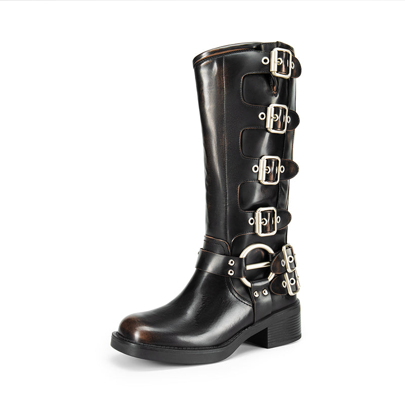 Ravenstride | Bottes hautes à plusieurs boucles