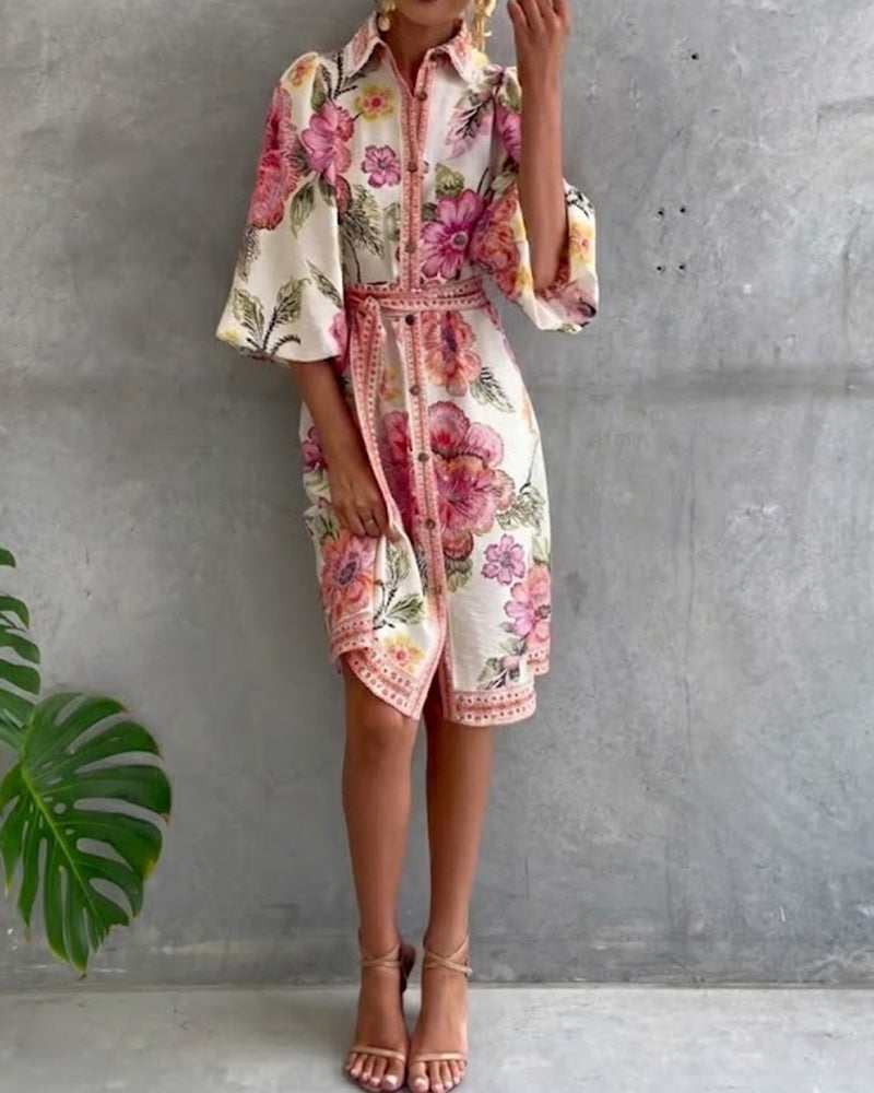 Clara Printed Dress