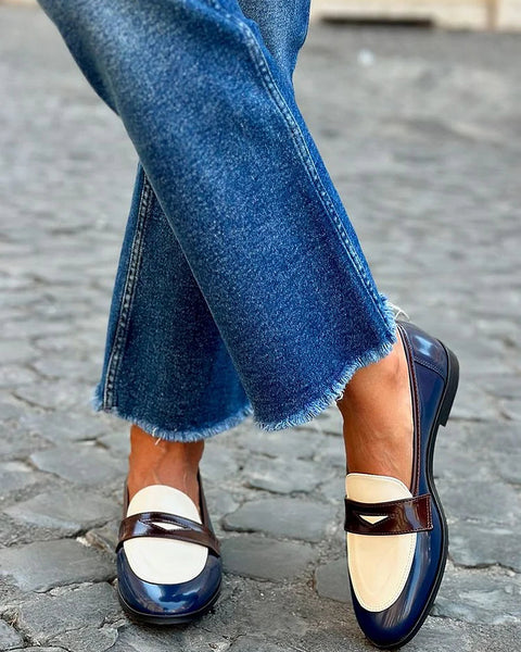 Marleen | Mocassin Bleu Marine