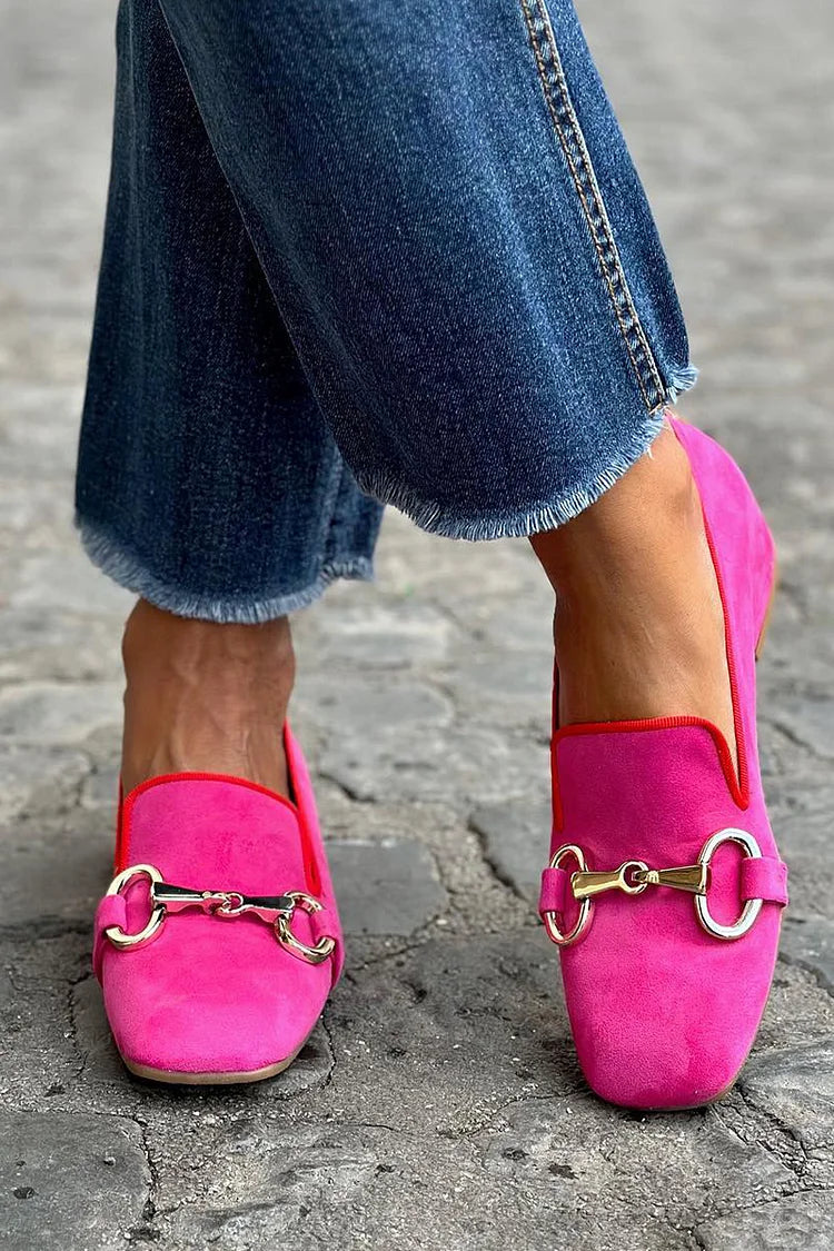 Bella | Mocassin Fluorescent avec Détail Métallique