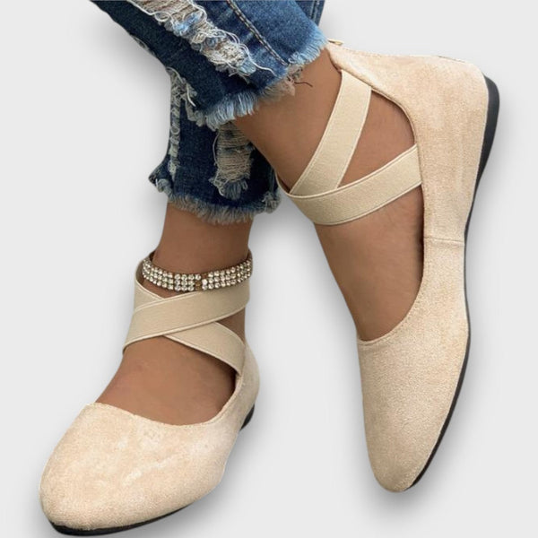 Arelia | Sandales compensées élégantes avec design croisé