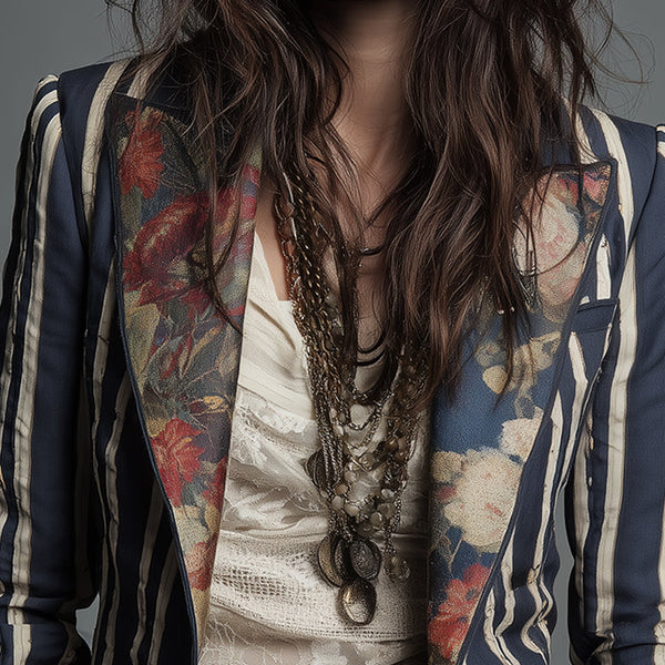 The Juniper™  | Bohemian Striped Blazer