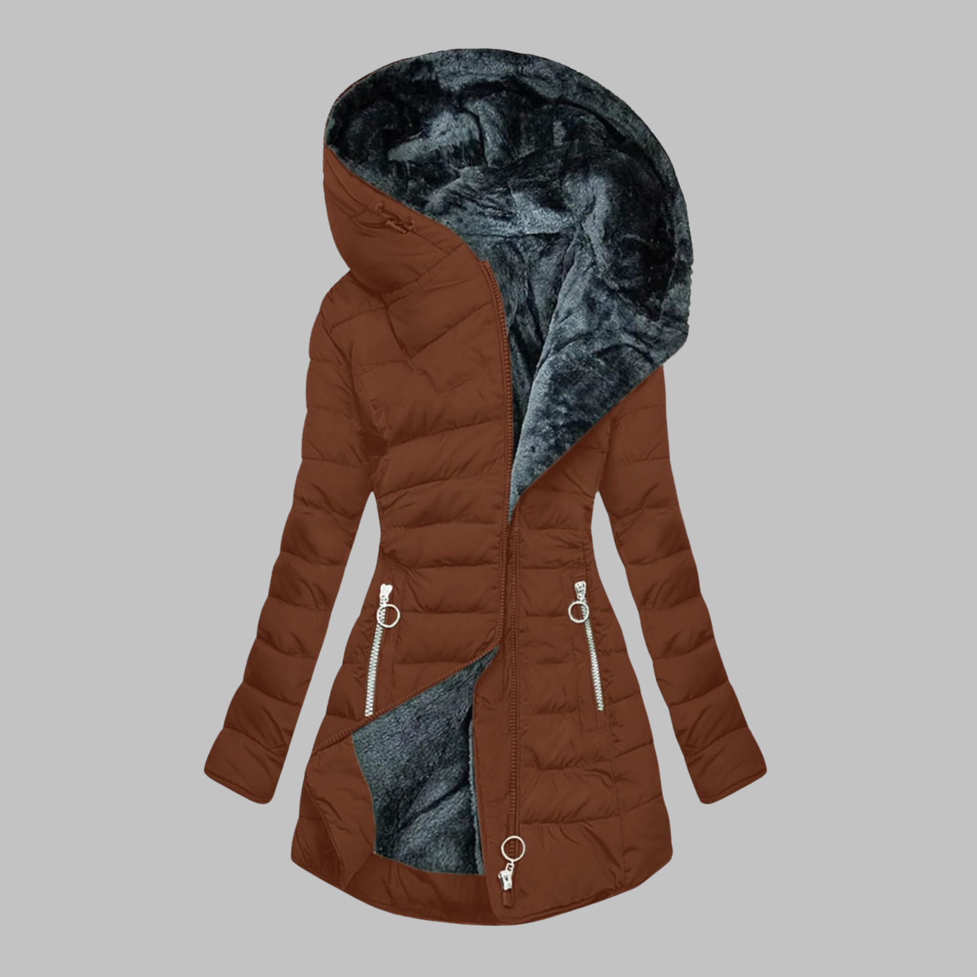 YENGE™ - Veste à capuche à manches longues ajustée décontractée