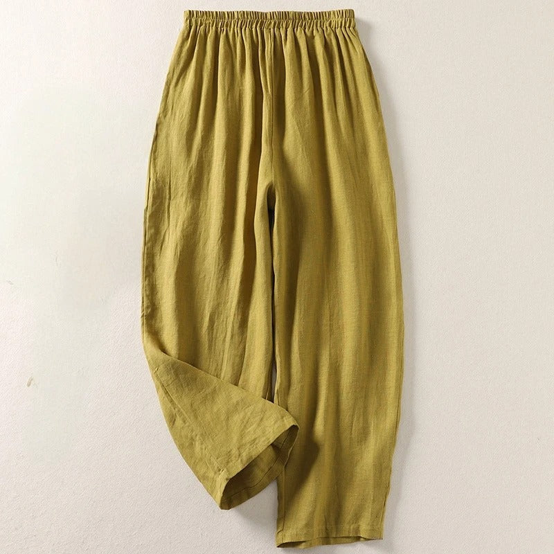 Tessa | Easy Comfort Pants – Linen Cotton Blend