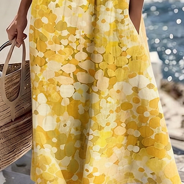 Emma Floral Pocket Midi Dress