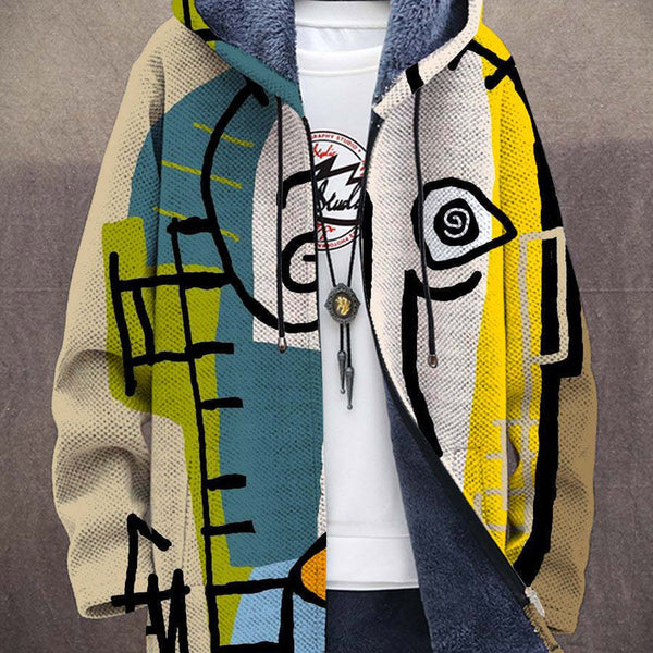 Emil | Sweat à capuche Visage Abstrait