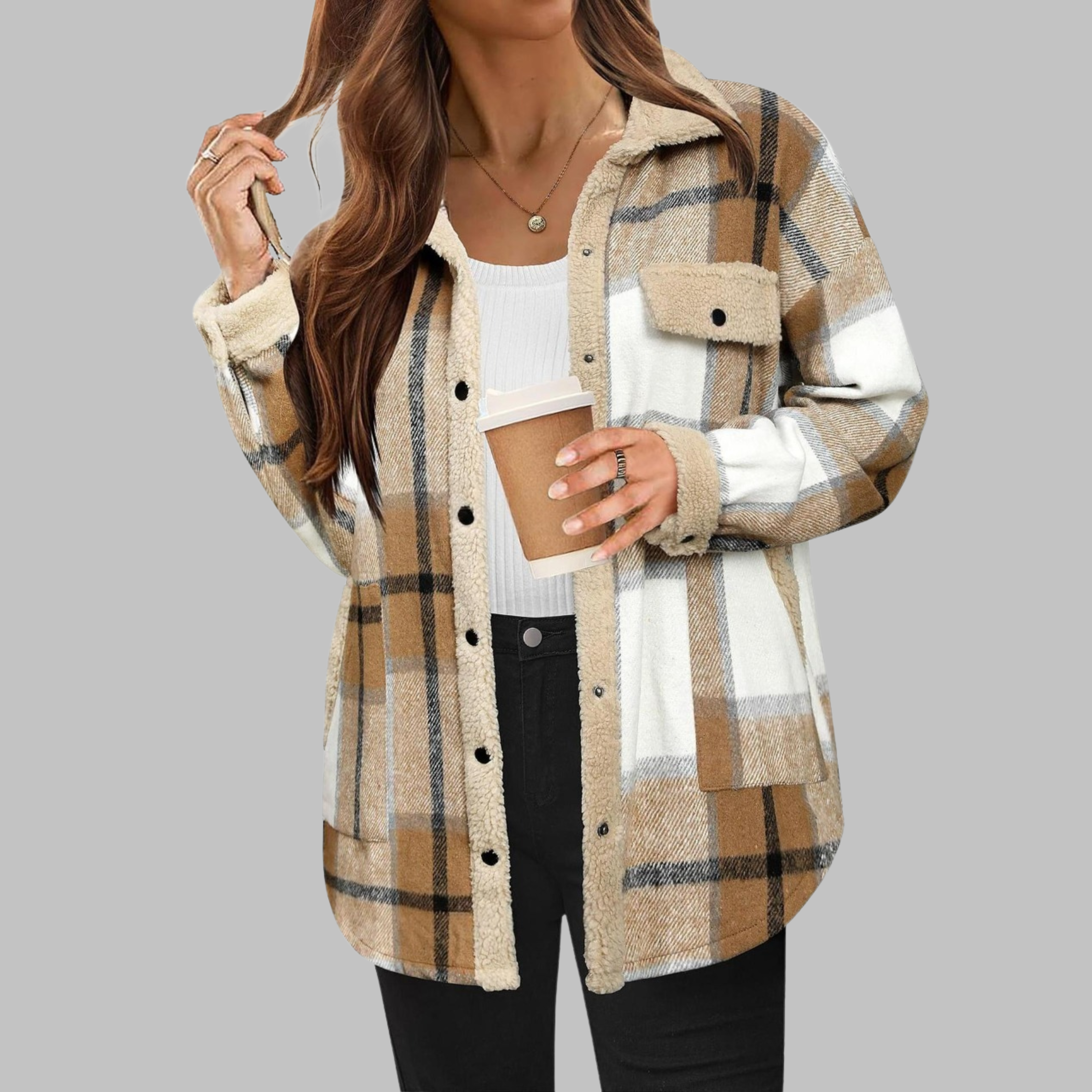 ZENY™ - Veste Classique à Manches Longues avec Boutons