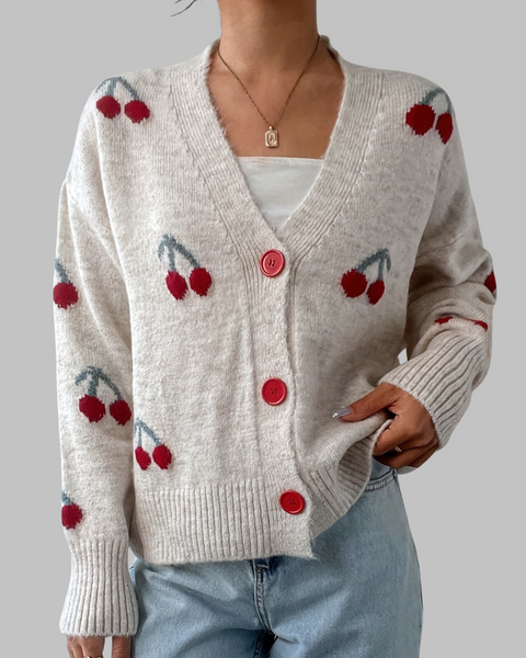 Yeva | Cardigan Chic à Boutons avec Manches Longues