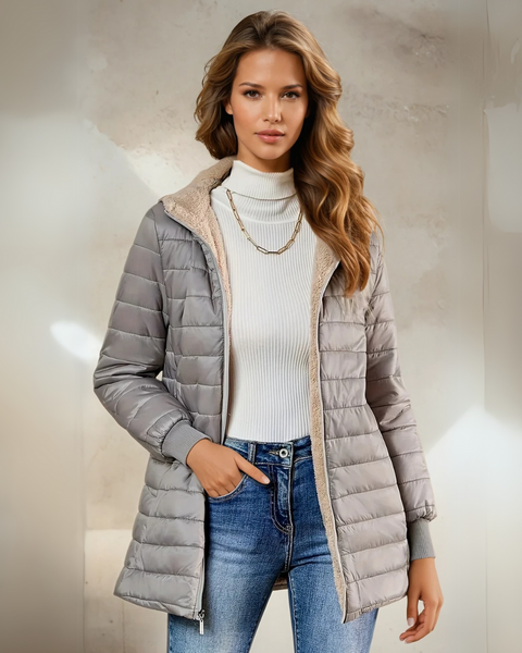 Michèle | Manteau Long Imperméable et Élégant