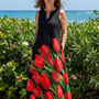 Cylia | Soft Rose Maxi Dress