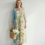 Elliot | Light Daisy Midi Dress