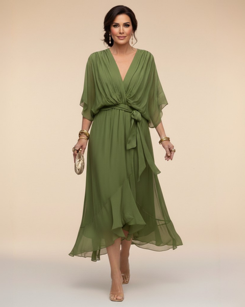 Sorena | Elegant V-Neck Maxi Dress