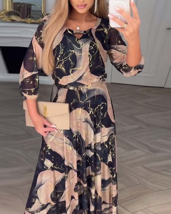 Susan – Printed Maxi Dress