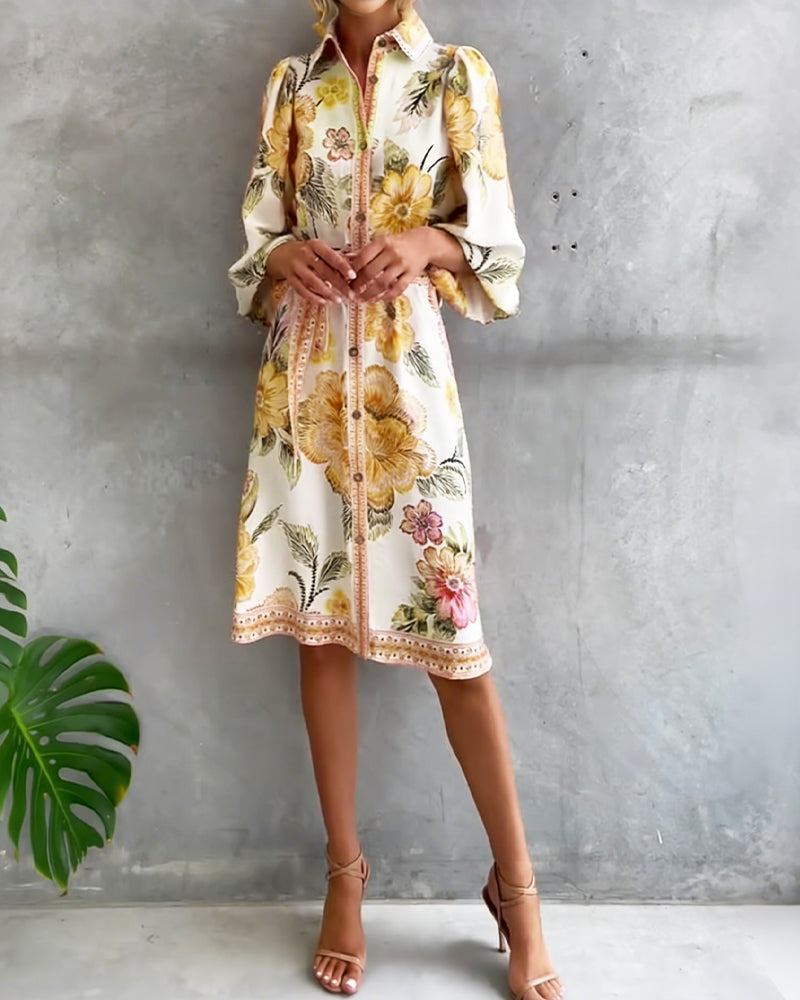 Clara Printed Dress