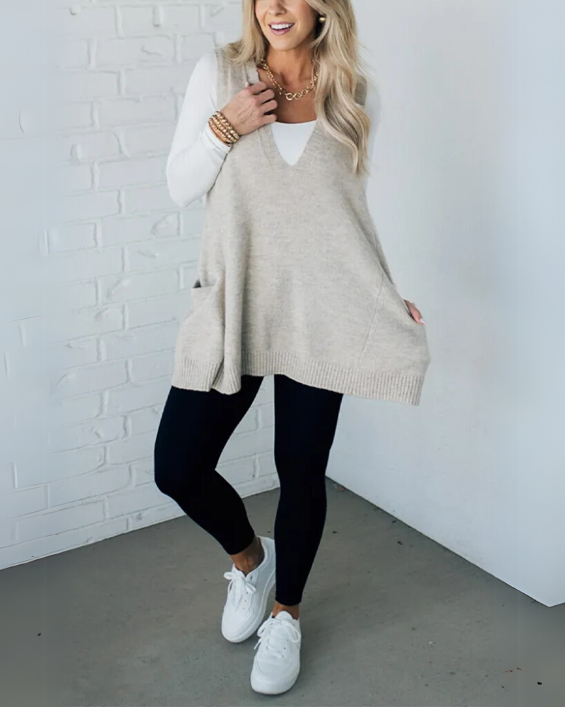 Amisa | Gilet Tricoté Confortable