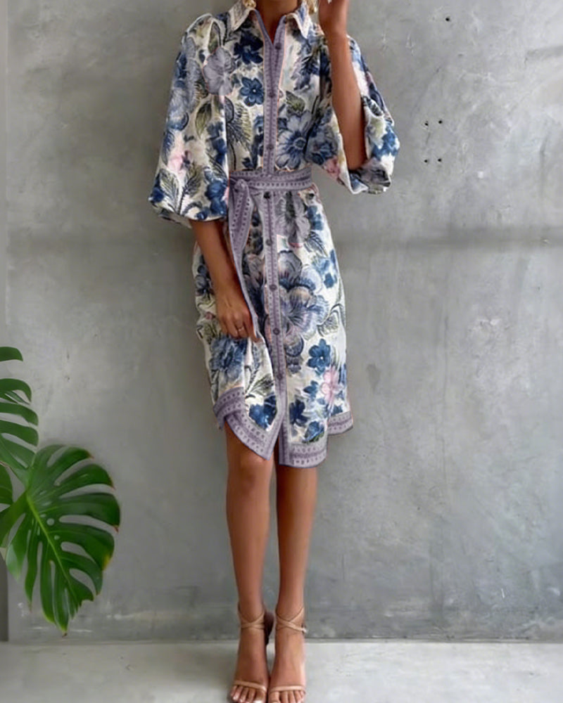 Clara Printed Dress