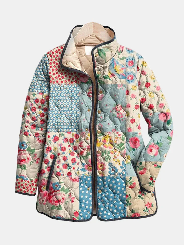 Zarae | Veste Quilted Florale Charmante pour Femmes