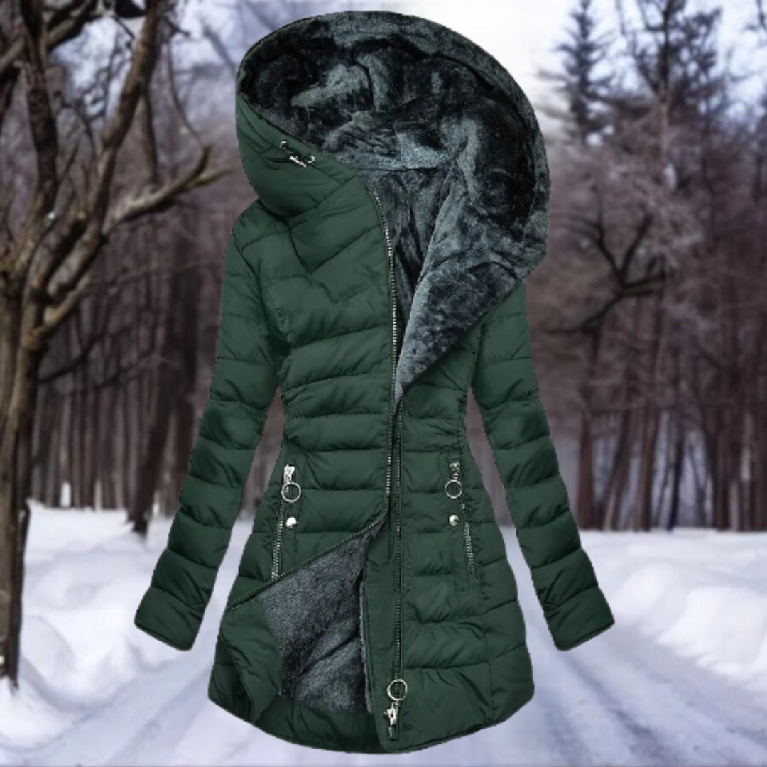 Gina | Veste en duvet avec doublure en fourrure