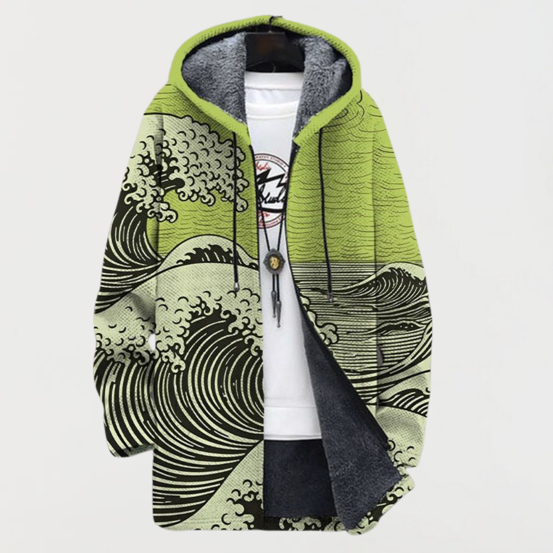 Kai | Sweat à capuche Art des vagues