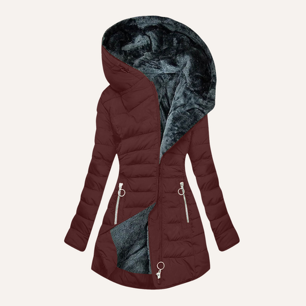 Gina | Veste en duvet avec doublure en fourrure