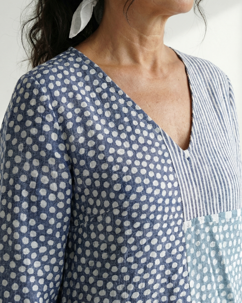 Nolan | Fit Patchwork Midi Dress
