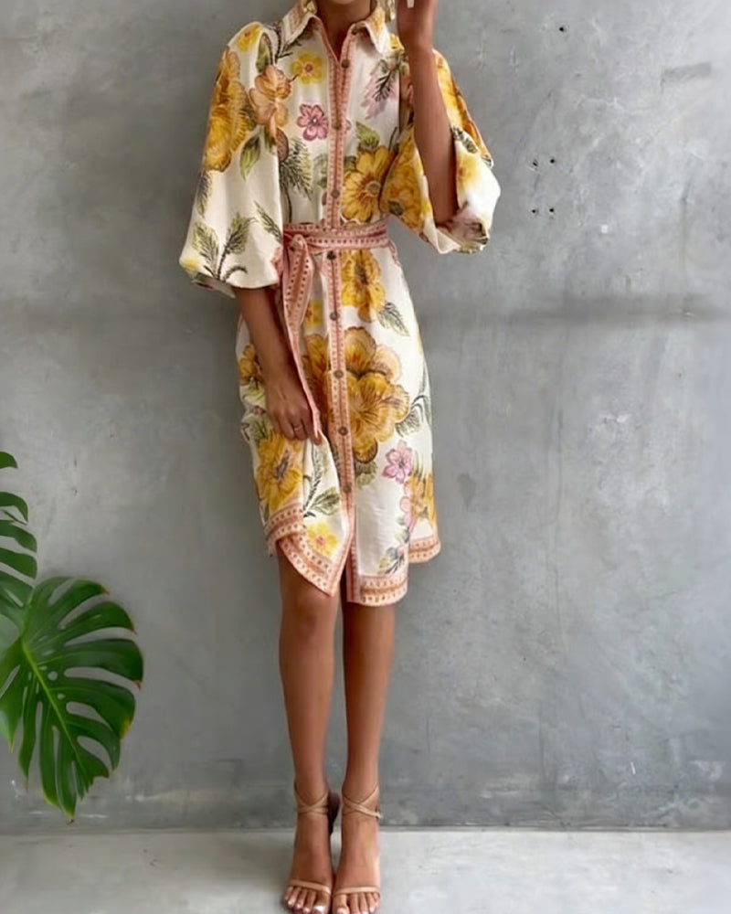 Clara Printed Dress
