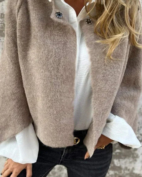 Amelia | Manteau Classique Élégant avec Col Rond