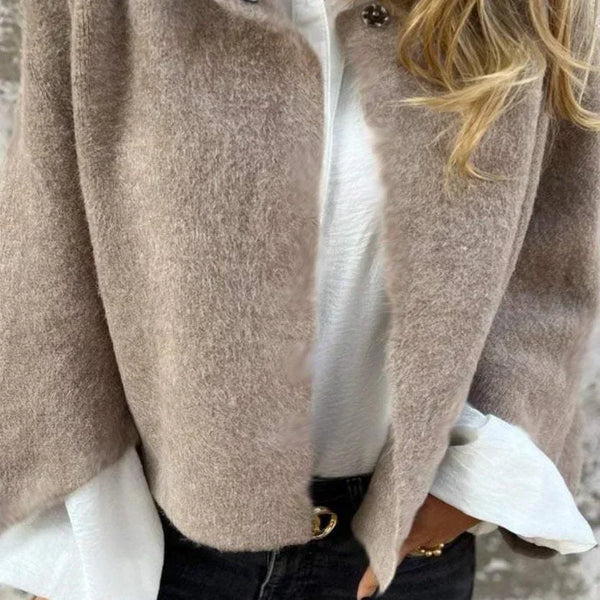 Amelia | Manteau Classique Élégant avec Col Rond