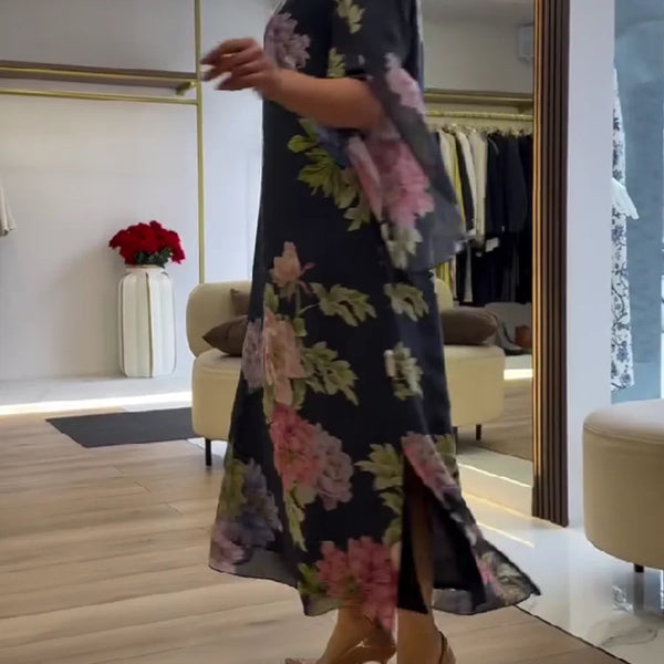 Yael – Robe Maxi à Motif Floral