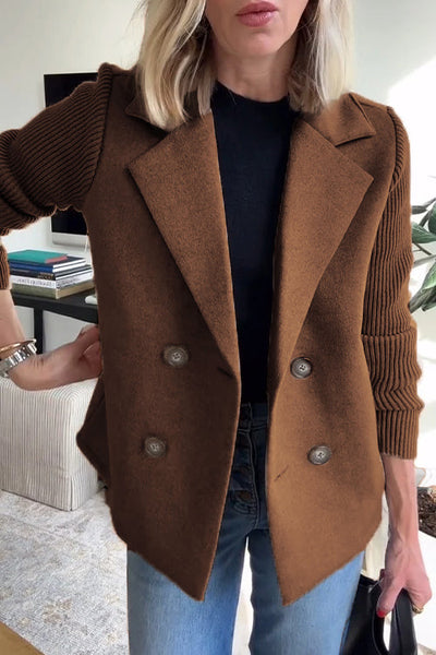 Sorelle™ - Veste Élégante à Manches Tricotées