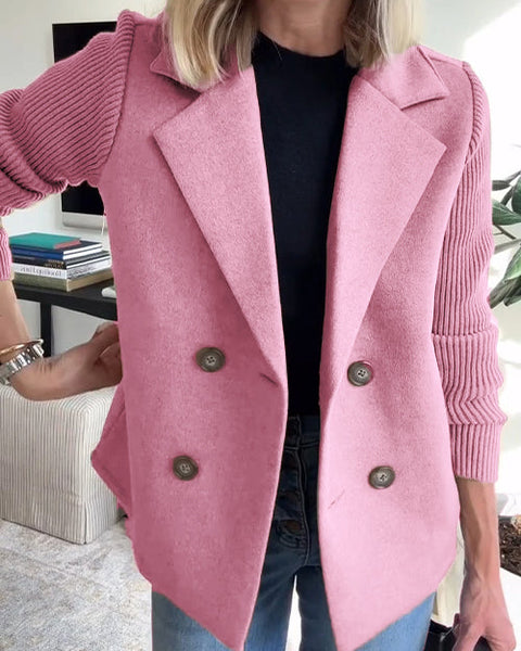 Sorelle™ - Veste Élégante à Manches Tricotées