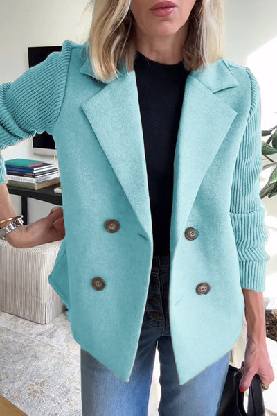 Sorelle™ - Veste Élégante à Manches Tricotées