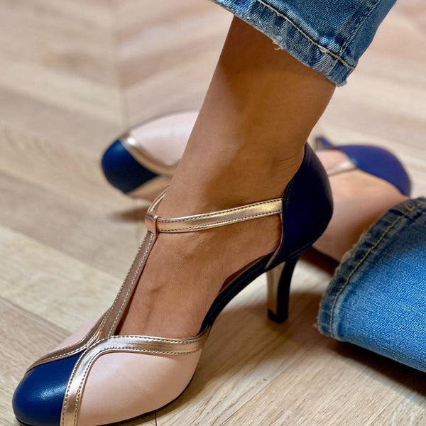 Alessia™ | Escarpins colorés et confortables à bride T avec bout rond