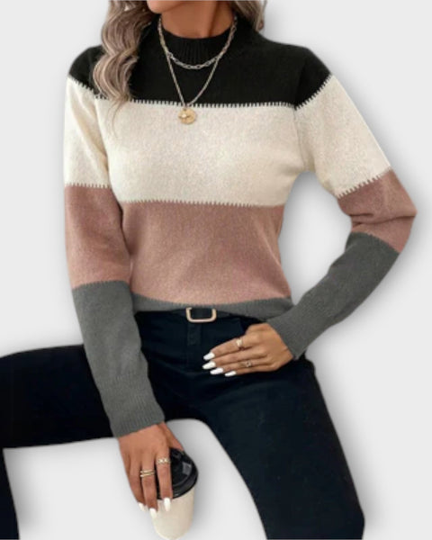 Eliana | Pull à Rayures Stylé