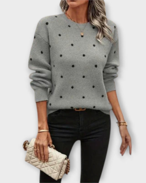 Ashlyn | Pull à pois confortable