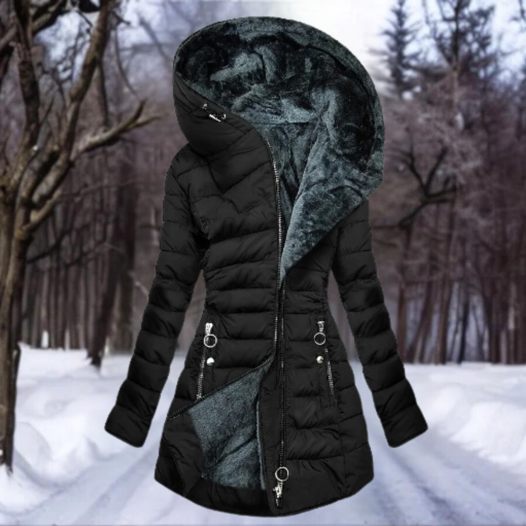 Gina | Veste en duvet avec doublure en fourrure