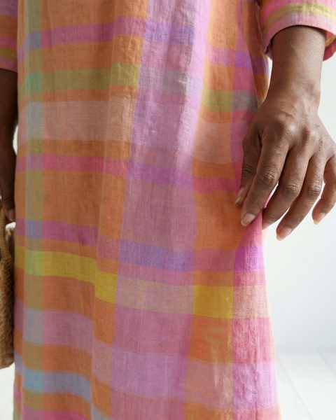 Tessa | Easy Drape Stripe Midi Dress