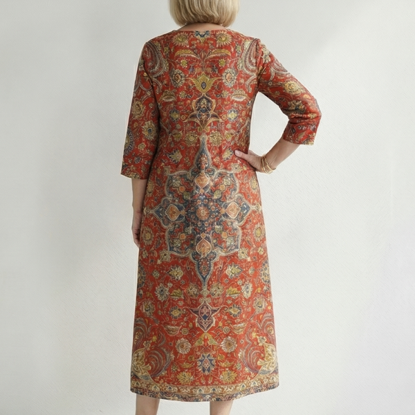 Carter | Ease Patchwork Midi Dress
