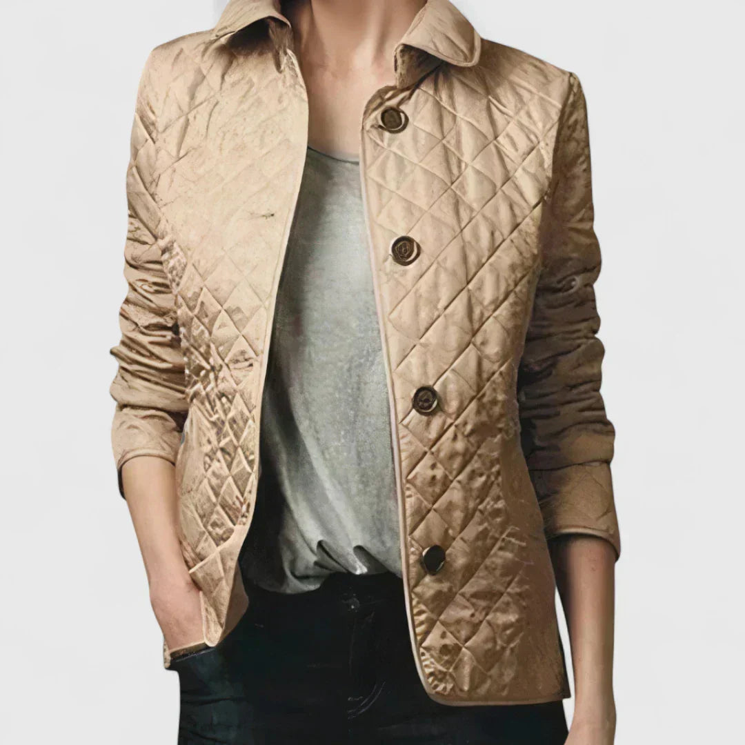 Olivia – Veste Matelassée en Diamant