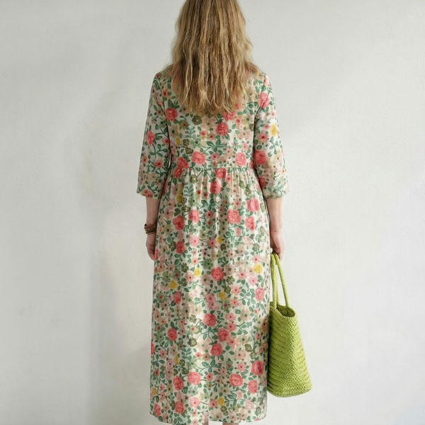 Colin | Scatter Flower Midi Dress