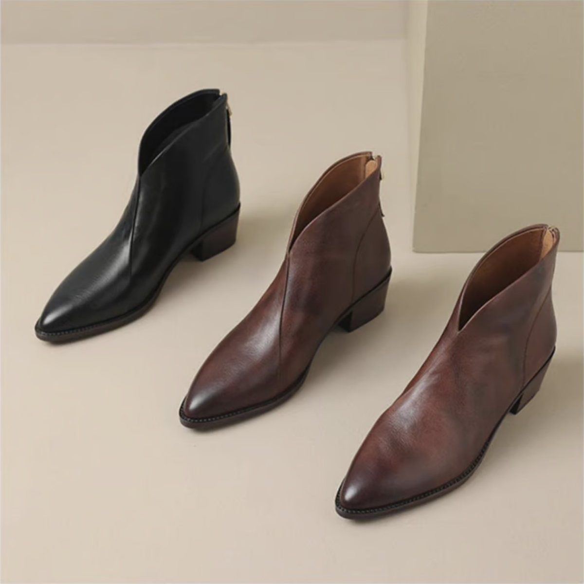 Camille | Bottes de Luxe à Talon Bas