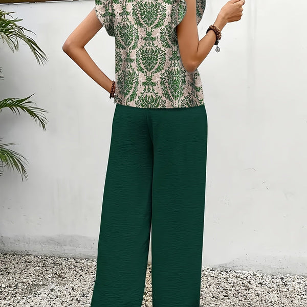 Amelia | Elegant Paisley Two-Piece Set
