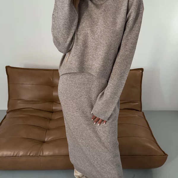 Natasha | Ensemble Robe Tricotée & Pull