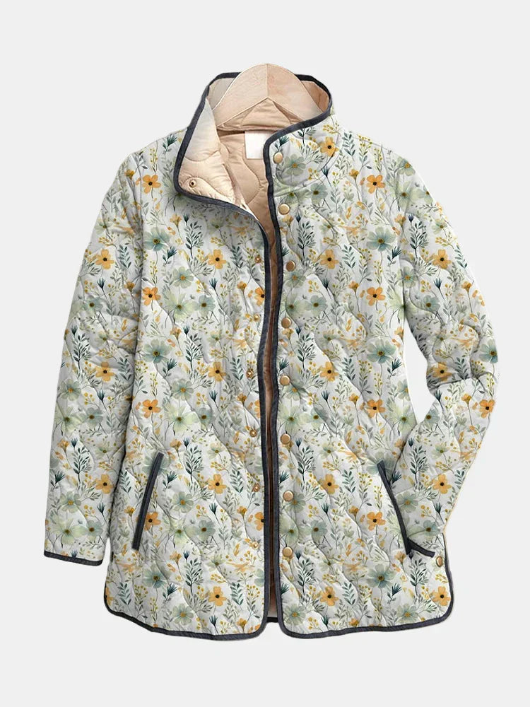 Nola | Veste Matelassée Imprimée Florale Charmante