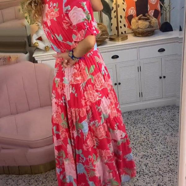 Rosae | Vibrant Floral Maxi Dress – Feel Beautiful, Effortlessly