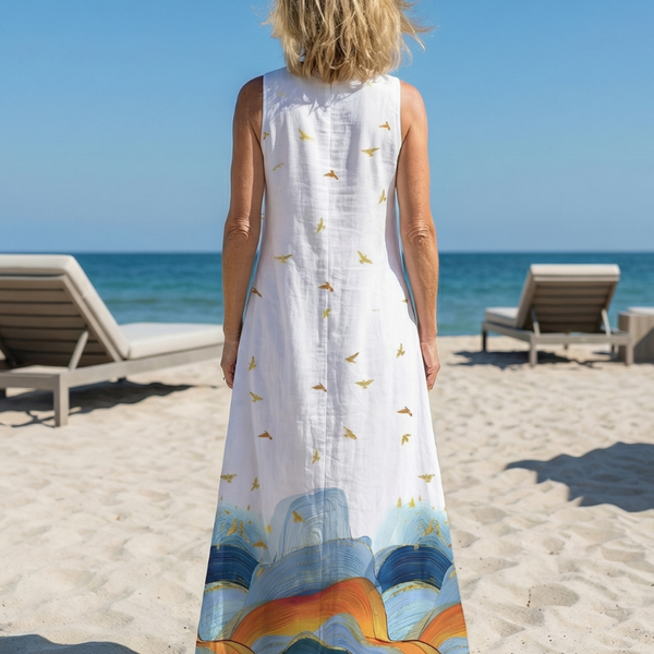 Caelia | Calm Line Maxi Dress