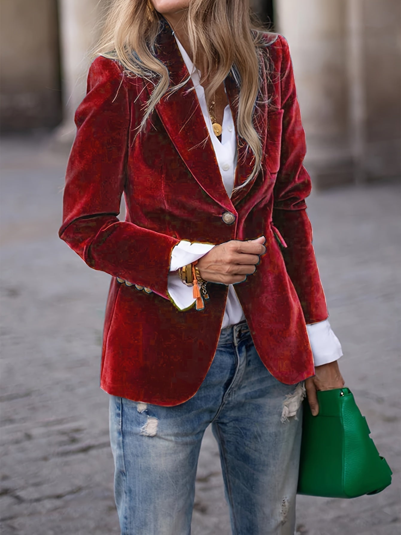 Elena | Velvet Blazer – Confidence, Comfort & Timeless Class