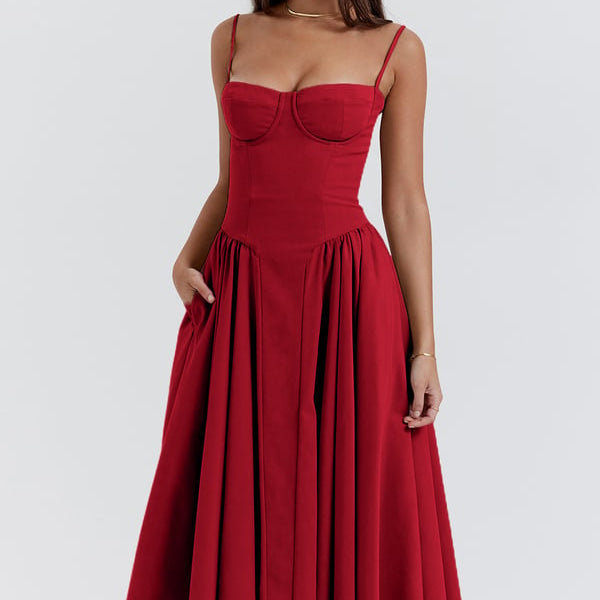 Elara | Robe Corset Midi
